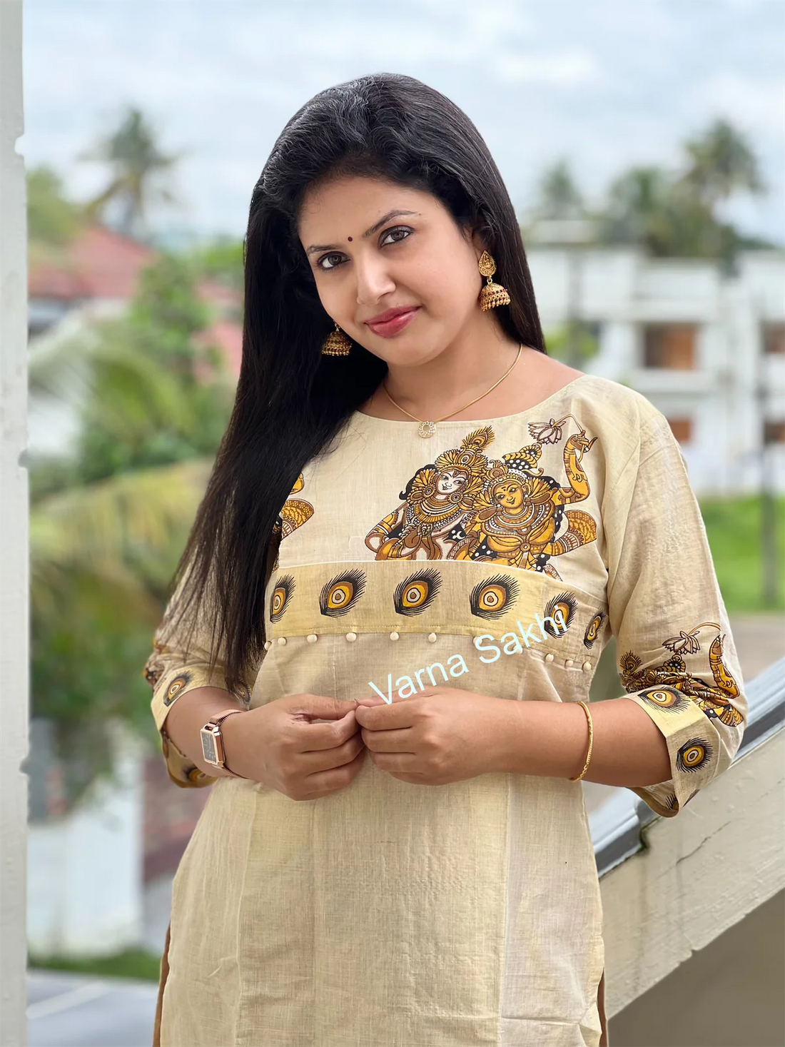 Onam top salwar kameez